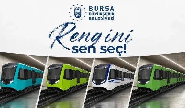 YENİ RAYLI SİSTEM ARAÇLARININ RENGİNİ SİZ BELİRLEYİN
